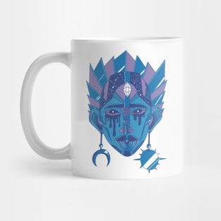 Mountain Blue African Mask No 12 Mug